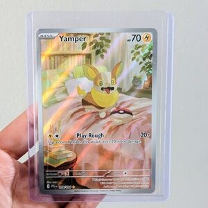 Pokemon Yamper Phantasmal Flames Pokemon Card - Illustration Rare Card 99/94 🔥
